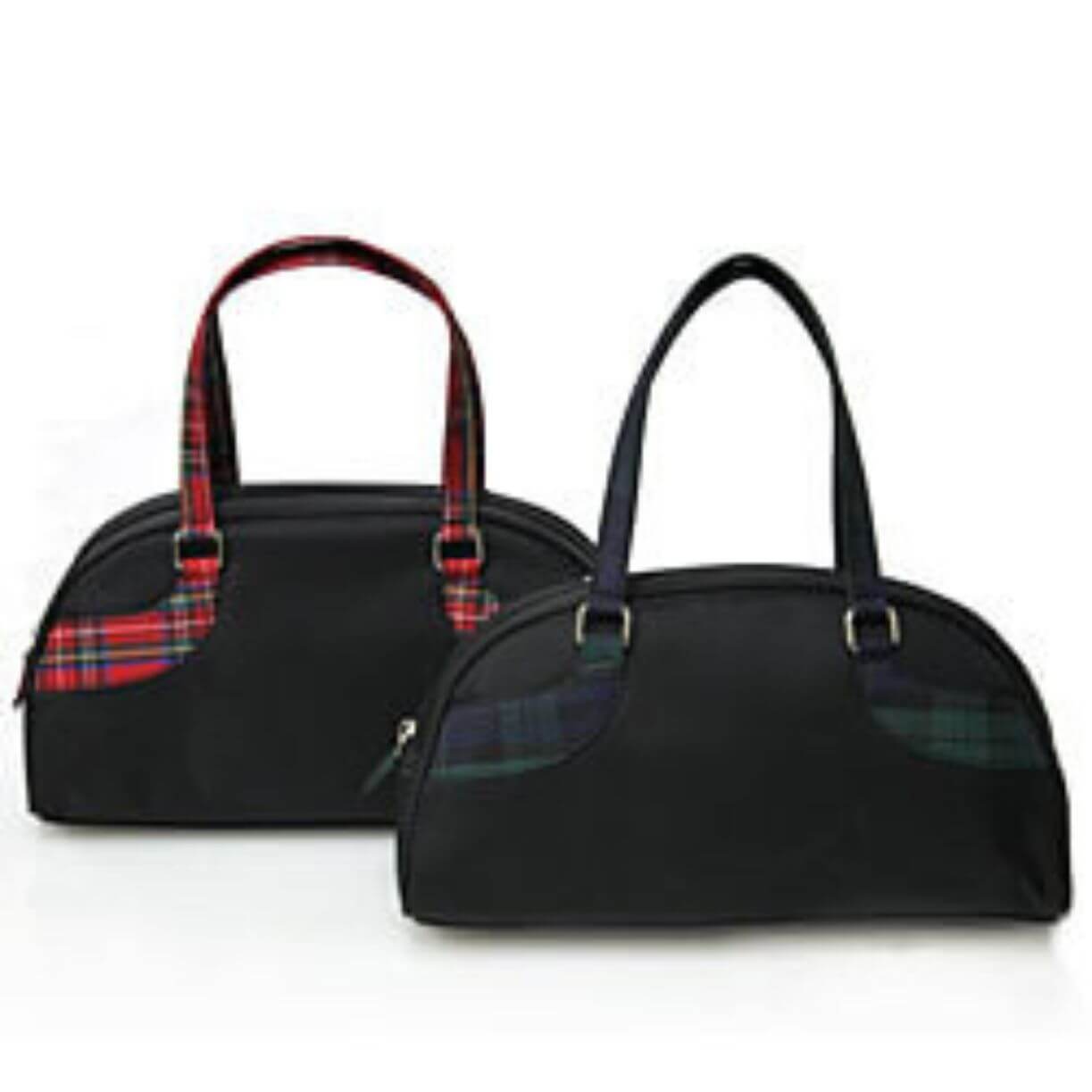 Luigi Satin Trim Check Bag